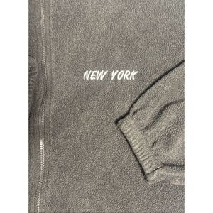 New York City Zip Up Fleece Sweater Tipsy Brand Size 2XL XXL Black